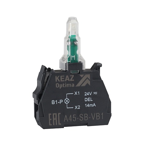 КЭАЗ Световой блок OptiSignal D22 A45-SB-VB1 белый 24 В AC/DC с защитой от наводок ZBVB1