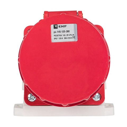 EKF PROxima Розетка стационарная наружная 145 3Р+РЕ+N 125А 380В IP67