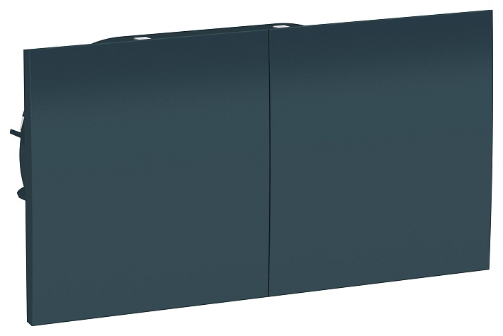 Systeme Electric AtlasDesign Изумруд Розетка с/з двойная, со шторками, с крышкой, 16А, в сборе