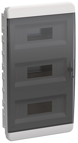 IEK TEKFOR Корпус пласт. ЩРВ-П-36 IP41 черн. прозр. дверь