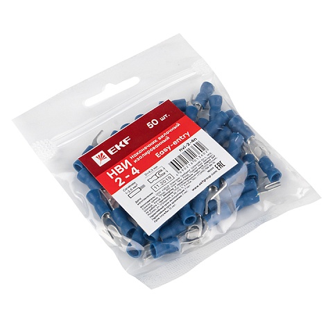 EKF PROxima Наконечник вилочный изолированный НВИ 2.5-4 (50шт.)