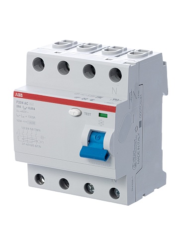 ABB F204AC УЗО 4Р 80А 100mA (AC)