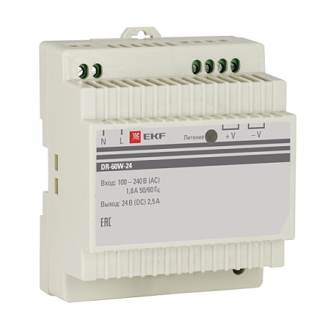 EKF PROxima Блок питания 24В DR-60W-24