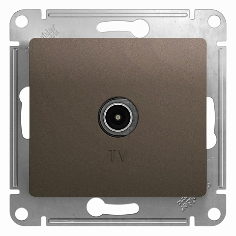 Systeme Electric Glossa Шоколад Розетка TV оконечная 1DB