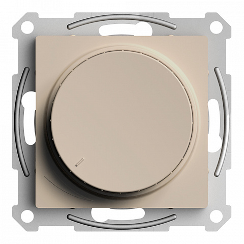 Systeme Electric AtlasDesign Песочный Светорегулятор (диммер) повор-нажим, LED, RC, 400Вт, мех.