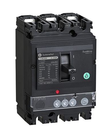 Systeme Electric Автоматический выключатель SYSTEMEPACT CCB100 50KA 3P3D S2.2 100A рычаг