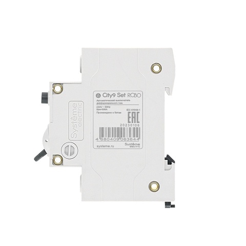 Systeme Electric City9 Set Авт. выкл. диф. тока (АВДТ) 1P+N С 25А 4.5kA 30мА Тип-AС 230В