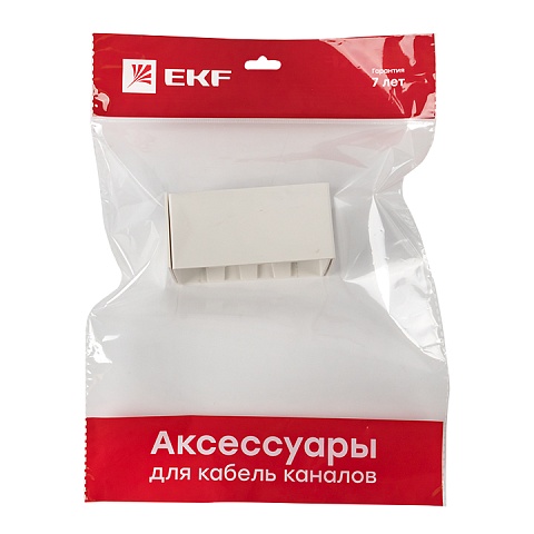 EKF PROxima Соединитель (100х60) (2 шт) Plast Белый