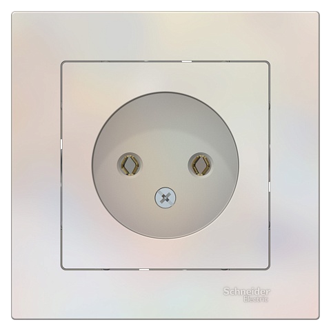 Systeme Electric AtlasDesign Жемчуг Розетка б/з, 16А, в сборе