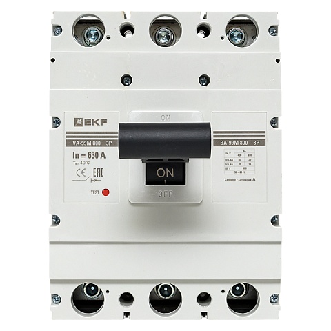 EKF PROxima Автоматический выключатель ВА-99М 800/630А 3P 35кА