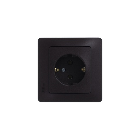 Systeme Electric Glossa Шоколад Розетка с/з, 16А