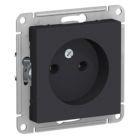 Systeme Electric AtlasDesign Карбон Розетка б/з, 16А, механизм