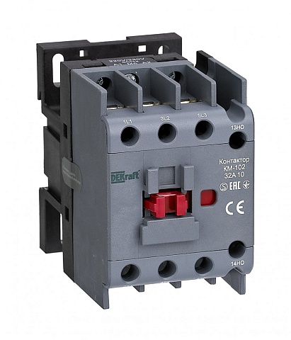 Dekraft Контактор 32А 400В АС3 АС4 1НО КМ-102