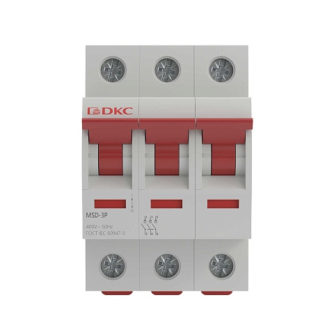DKC YON max Выключатель нагрузки модульный MSD 3P 63A