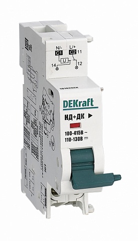 Dekraft Расцепитель независимый c доп. контактом 220В для ВА-101 нов.
