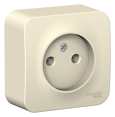 Systeme Electric Blanca наруж Молочная Розетка б/з без шторок, 16А, 250В