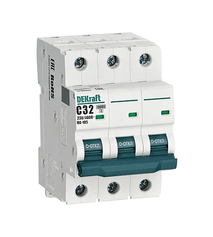 Dekraft Автоматический выключатель ВА105-3P-032A-C