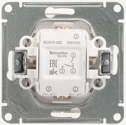 Systeme Electric Wessen 59 Сосна Выключатель 2-клавишный, 10АХ