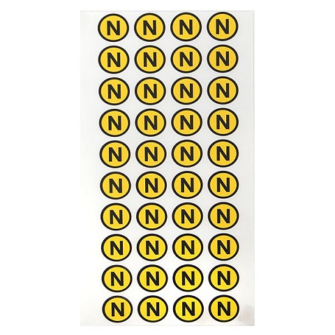 EKF PROxima Наклейка "N" (d20мм.)