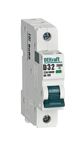Dekraft Автоматический выключатель ВА105-1P-032A-D
