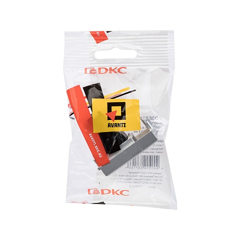 DKC USB 2.0 розетка модульная, тип А-А, "Avanti", "Закаленная сталь", 1 модуль
