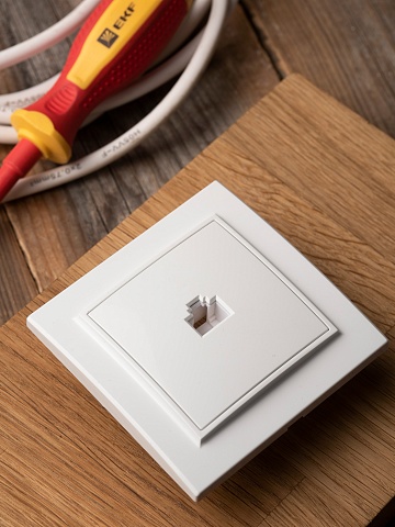 EKF Basic Минск Белый Розетка RJ-45, СП