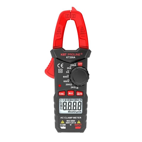 КВТ KT 200A "PROLINE" Токовые клещи цифровые