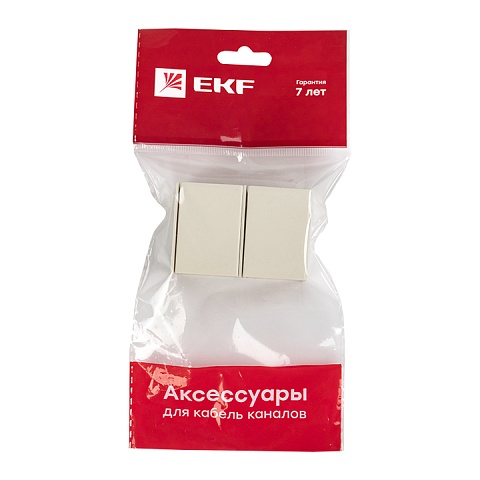 EKF PROxima Соединитель (25х25) (4 шт) Plast Белый