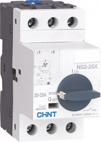 CHINT Пускатель NS2-25X 0.25-0.4A с поворотной ручкой (R)