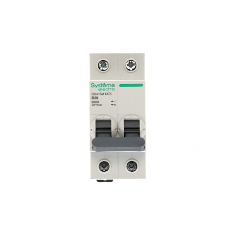 Systeme Electric City9 Set Автоматический выключатель (АВ) B 20А 2P 6kA 230В