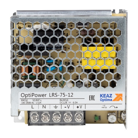 КЭАЗ Блок питания панельный OptiPower LRS 75-12 6A