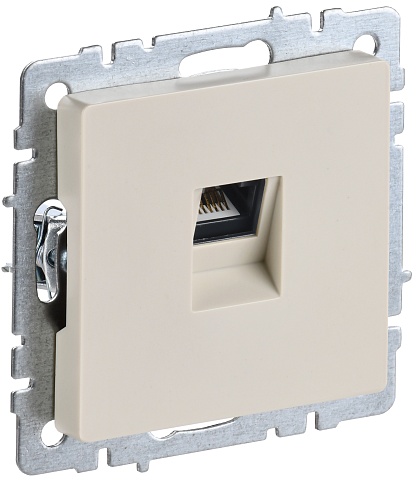 IEK BRITE BASE Бежевый Розетка комп RJ45 кат.5E РК10-БрКр