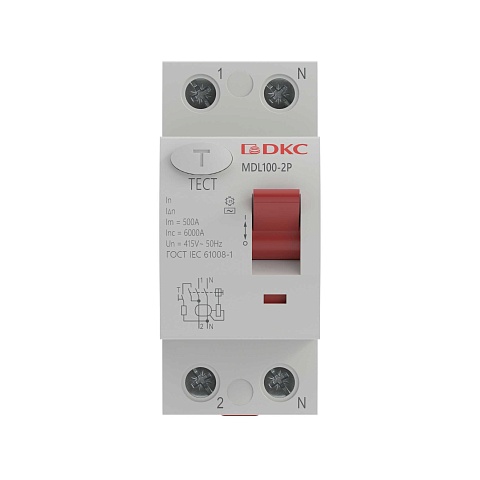 DKC YON max Устройство защитного отключения УЗО ВДТ MAX MDL100, 2P, 30mA, 40A, тип АС