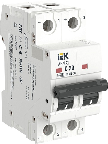 IEK ARMAT Автоматический выключатель M06N-DC 2P C 20А