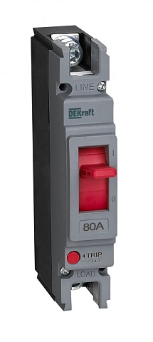 Dekraft Силовой автоматический выключатель 1P 80A 20кА ВА-301