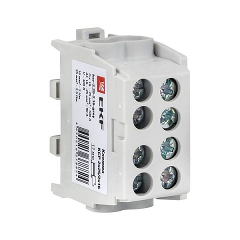 EKF PROxima Клемма распределительная КСР с двойным винтом 2x25/2x16 серая