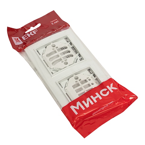 EKF Basic Минск Белый Рамка 2-ая горизонтальная