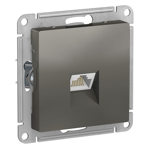 Systeme Electric AtlasDesign Сталь Розетка компьютерная RJ45, механизм
