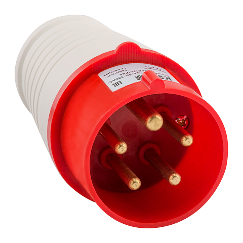 КЭАЗ Вилка кабельная 025-32А-6h-380AC-3P+PE+N-IP44