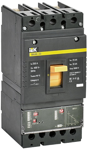 IEK KARAT Автоматический выключатель ВА88-35 3Р 250А 35кА с эл.расцеп.MP 211