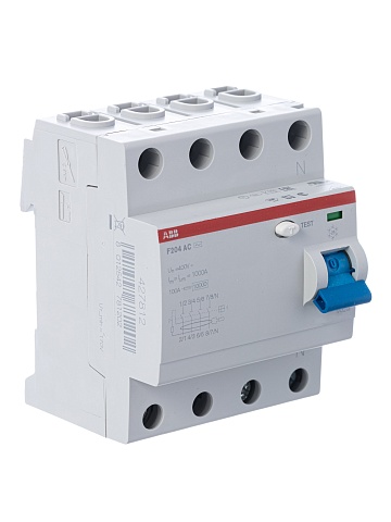 ABB F204AC УЗО 4Р 25A 500mA (AC)
