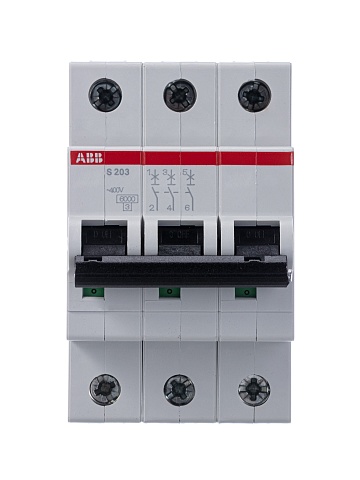 ABB Выключатель автоматический 3-полюсной S203 C50