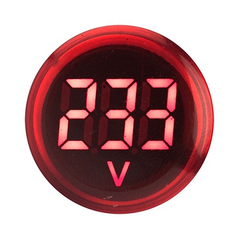 EKF PROxima Индикатор значения напряжения красный ED16-22VD