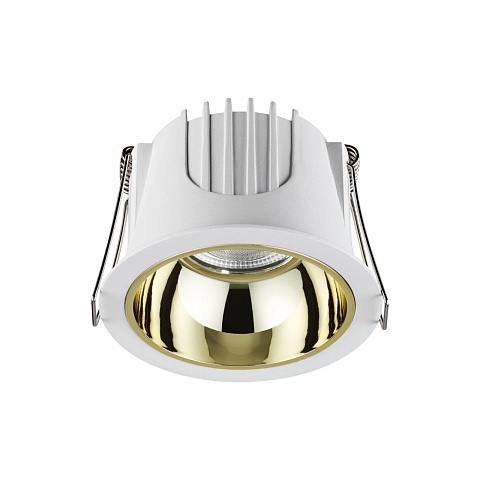 Novotech 358692 SPOT NT21 207 белый/золото Светильник встраиваемый светодиодный IP20 LED 4000К 10W 100-265V KNOF