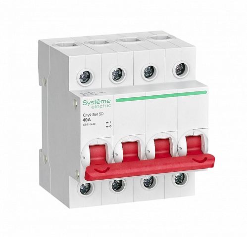Systeme Electric City9 Set Выключатель нагрузки (ВН) 4P 40А 400В