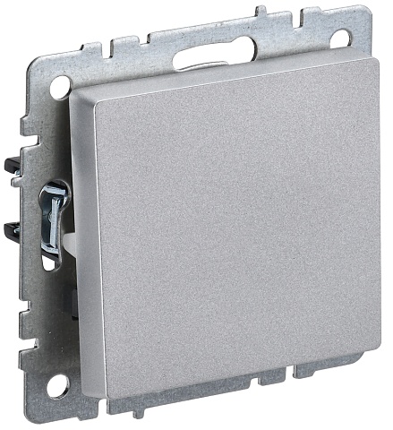IEK BRITE BASE Алюминий Выключ. 1-кл. перекр. 10А ВС10-1-3-БрА