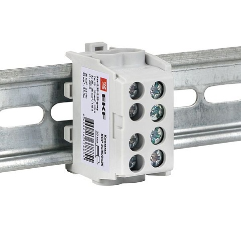 EKF PROxima Клемма распределительная КСР с двойным винтом 2x35/2x25 серая