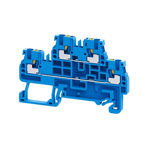 КЭАЗ Клемма 2х-ярусная push-in OptiClip CPDL-2,5-2L-I-BU-синий