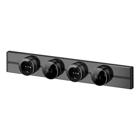 Systeme Electric MultiTrack Антрацит Шина открытой установки трековой системы 100 см