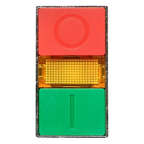 EKF PROxima Кнопка LAY5-BW8465 "I-O" прямоугольная 230В NO+NC